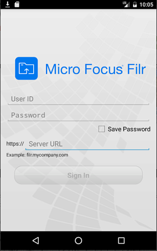 Облачный сервер Micro Focus Filr